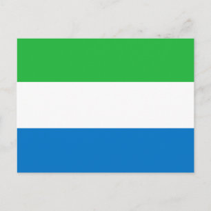 Flagge von Sierra Leone Postkarte