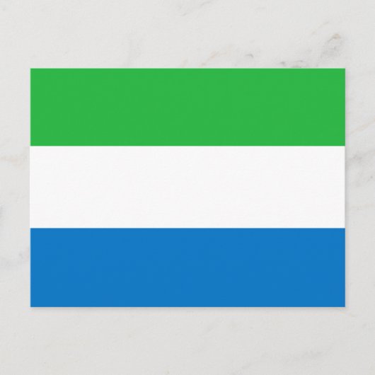 Flagge von Sierra Leone Postkarte (Vorderseite)