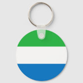 Flagge von Sierra Leone Schlüsselanhänger (Rückseite)
