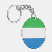 Flagge von Sierra Leone Schlüsselanhänger (Vorderseite links)