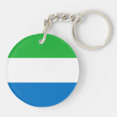 Flagge von Sierra Leone Schlüsselanhänger (Rückseite)