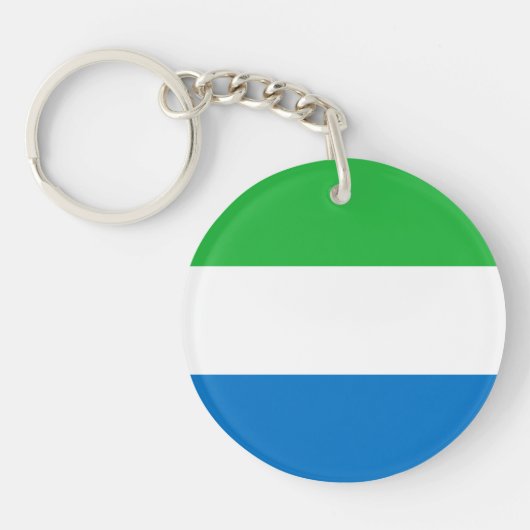 Flagge von Sierra Leone Schlüsselanhänger (Vorderseite)