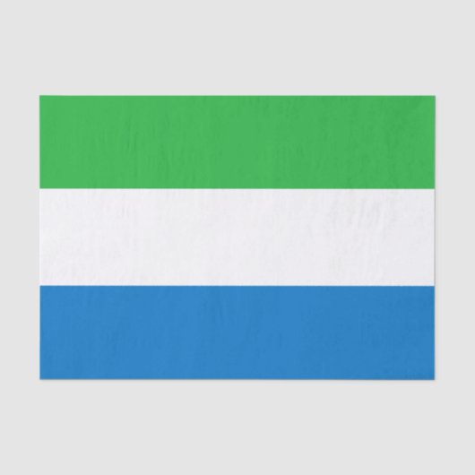 Flagge von Sierra Leone Seidenpapier (Vorderseite)
