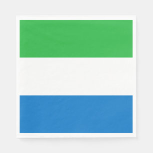 Flagge von Sierra Leone Serviette