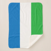 Flagge von Sierra Leone Sherpadecke (Vorderseite)