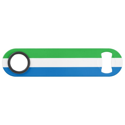 Flagge von Sierra Leone Speed Flaschenöffner (Vorderseite (Horizontal))