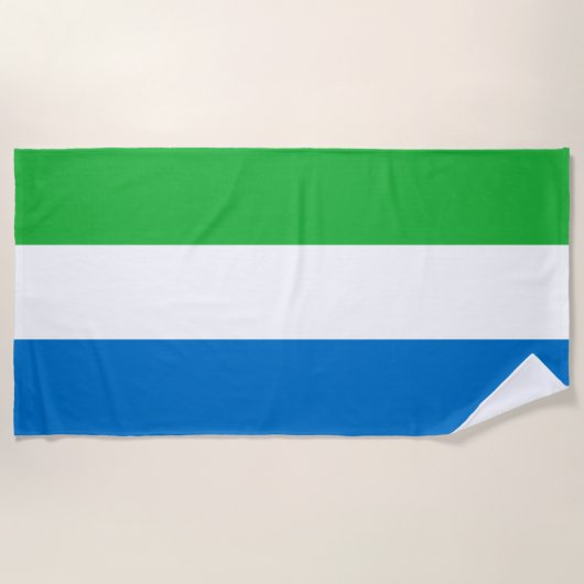 Flagge von Sierra Leone Strandtuch (Vorderseite)