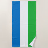 Flagge von Sierra Leone Strandtuch (Vorderseite)