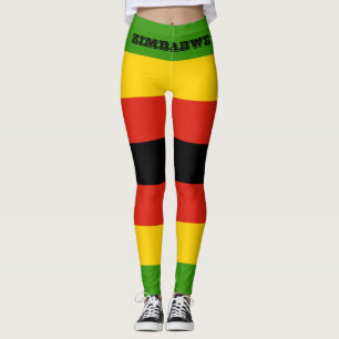 Flagge von Simbabwe Afrika Leggings