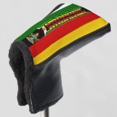 Flagge von Simbabwe Gorgetic Patriotic Golf Headcover (3/4 Vorderseite)