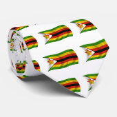 Flagge von Simbabwe Krawatte (Gerollt)