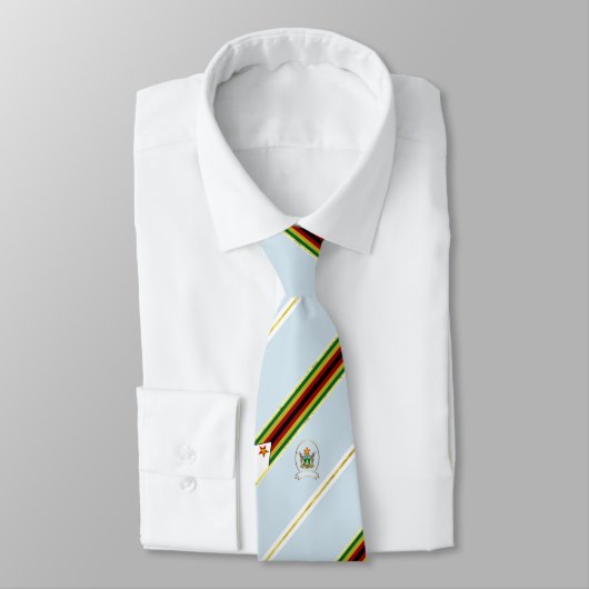 Flagge von Simbabwe Krawatte (Gebunden)