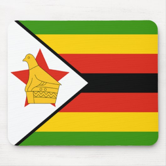 Flagge von Simbabwe Mousepad (Vorne)