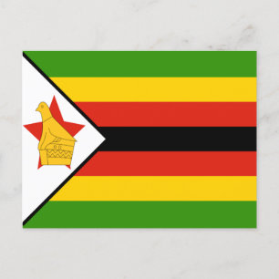 Flagge von Simbabwe Postkarte