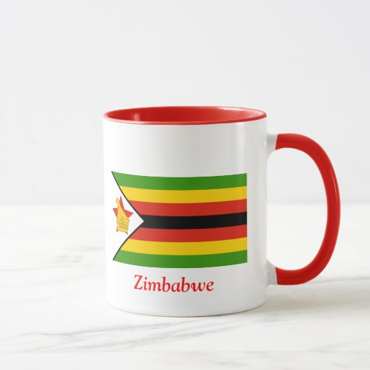 Flagge von Simbabwe Tasse (Rechts)