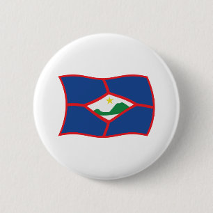 Flagge von Sint Eustatius Knopf Button