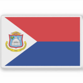 Flagge von Sint Maarten Aufkleber