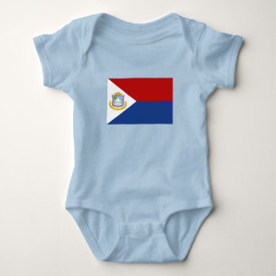 Flagge von Sint Maarten Baby Strampler