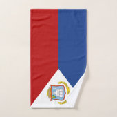 Flagge von Sint Maarten Badhandtuch Set (Handtuch)