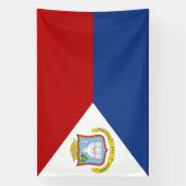 Flagge von Sint Maarten Banner (Vertikal)
