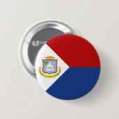 Flagge von Sint Maarten Button (Vorne & Hinten)