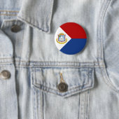 Flagge von Sint Maarten Button (Beispiel)