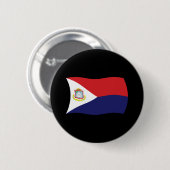 Flagge von Sint Maarten Button (Vorne & Hinten)