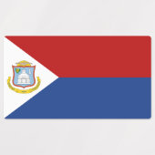 Flagge von Sint Maarten Etiketten (Design 1)