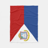 Flagge von Sint Maarten Fleecedecke (Vorderseite)