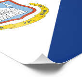 Flagge von Sint Maarten Fotodruck (Ecke)