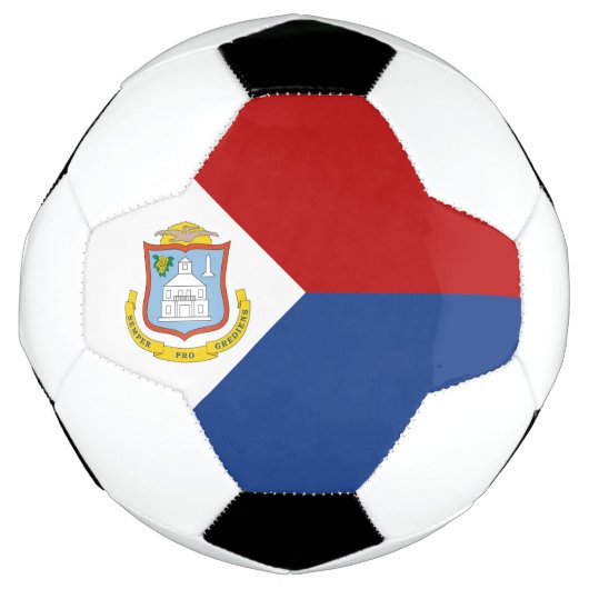 Flagge von Sint Maarten Fußball (Vorderseite)