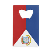 Flagge von Sint Maarten Geldbeutel Flaschenöffner (Vorderseite)
