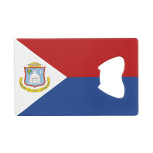 Flagge von Sint Maarten Geldbeutel Flaschenöffner