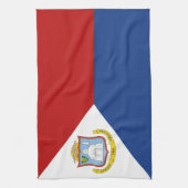 Flagge von Sint Maarten Geschirrtuch (Vertikal)