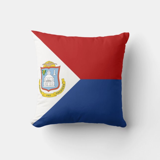 Flagge von Sint Maarten Kissen (Vorderseite)