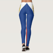 Flagge von Sint Maarten Leggings (Rückseite)