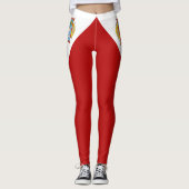 Flagge von Sint Maarten Leggings (Vorderseite)