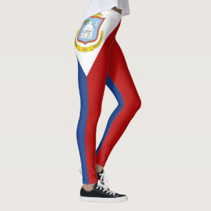 Flagge von Sint Maarten Leggings