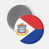 Flagge von Sint Maarten Magnet (Vorderseite/Rückseite)