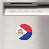 Flagge von Sint Maarten Magnet (In Situ (Geschirrspüler))