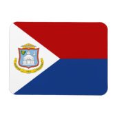 Flagge von Sint Maarten Magnet (Horizontal)