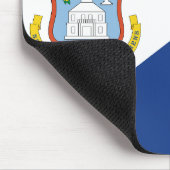 Flagge von Sint Maarten Mousepad (Ecke)