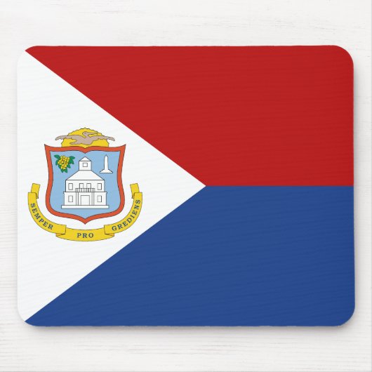 Flagge von Sint Maarten Mousepad (Vorne)