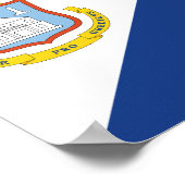 Flagge von Sint Maarten Poster (Ecke)