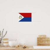 Flagge von Sint Maarten Poster (Küche)