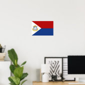 Flagge von Sint Maarten Poster (Heimbüro)