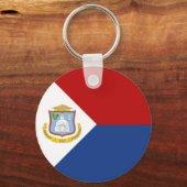 Flagge von Sint Maarten Schlüsselanhänger (Vorderseite)