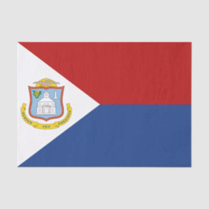 Flagge von Sint Maarten Seidenpapier
