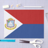 Flagge von Sint Maarten Seidenpapier (Handwerk)