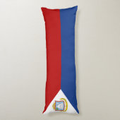 Flagge von Sint Maarten Seitenschläferkissen (Rückseite (Vertikal))